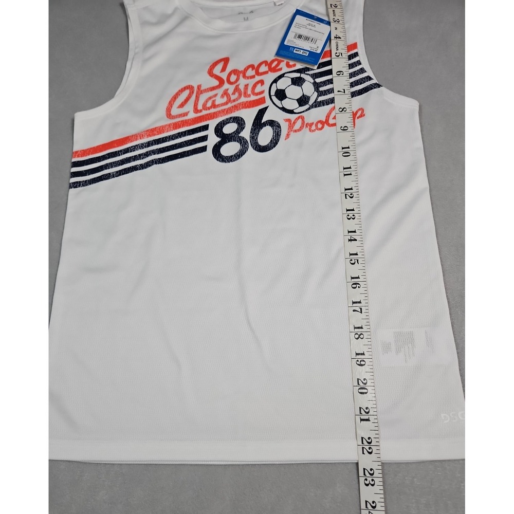 DSG Boys White Soccer Classic Graphic Performance Tank Top Size Medium NWT - Picture 7 of 7